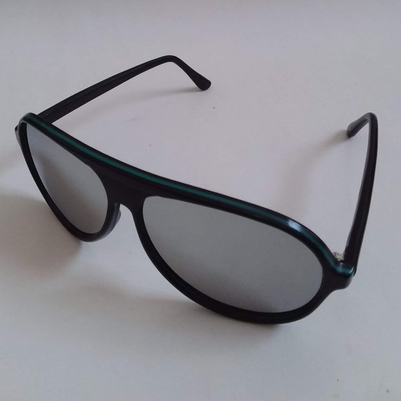 NWT True Vintage sports ski aviator style glass lens sunglasses - Picture 3 of 5